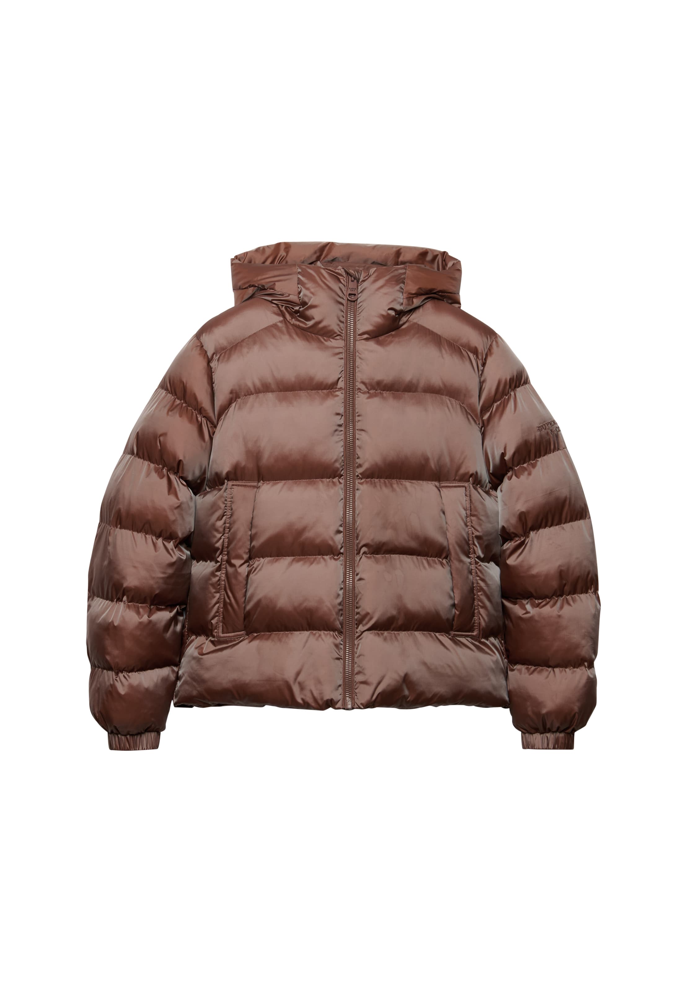 Superdry & Co Winterjas in Bruin: voorkant