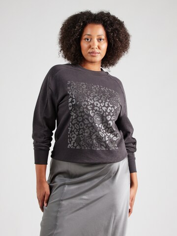ONLY CarmakomaSweater majica 'CARMESBAH' - siva boja: prednji dio