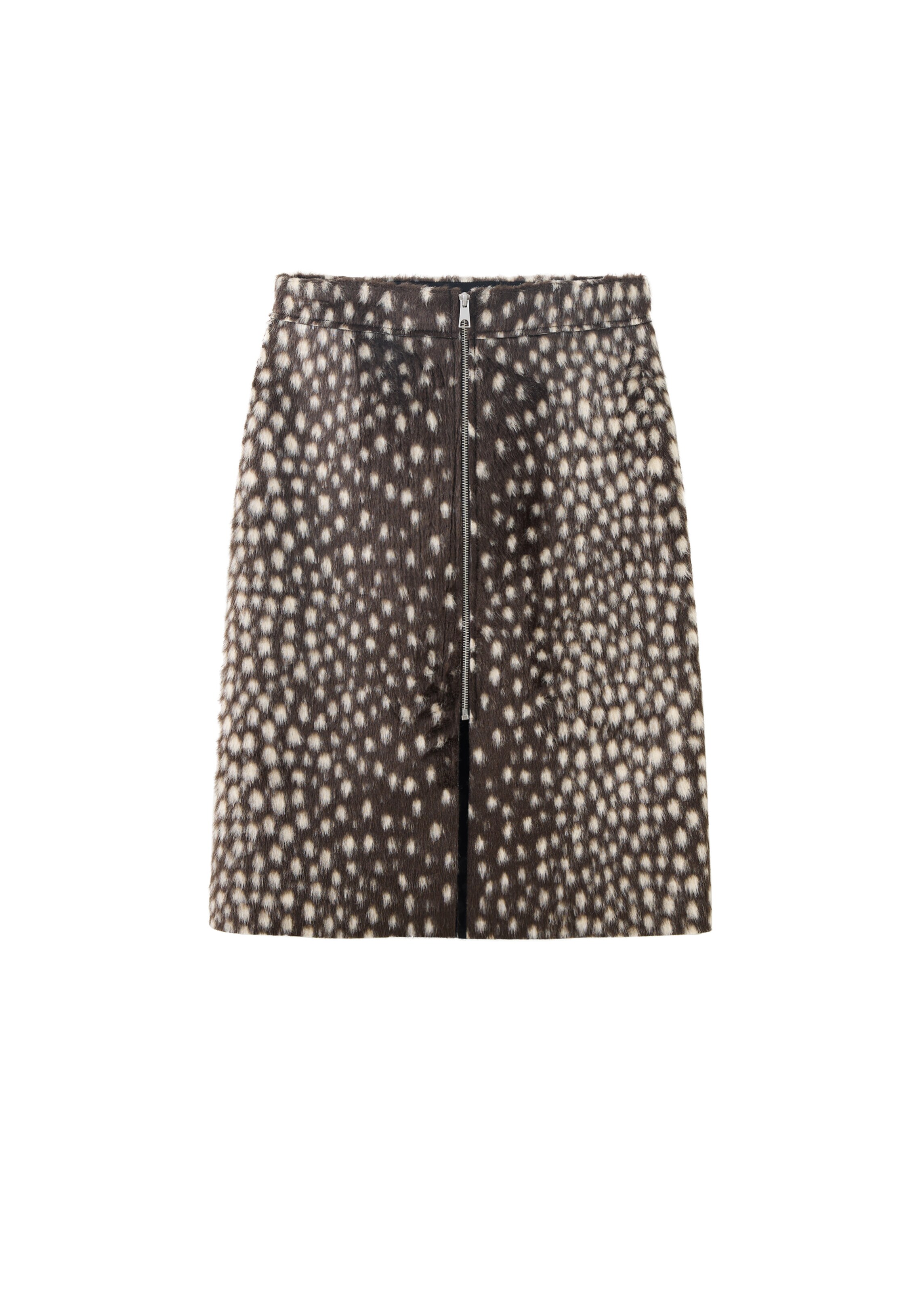 MANGO Rok 'COVE' in Bruin: voorkant