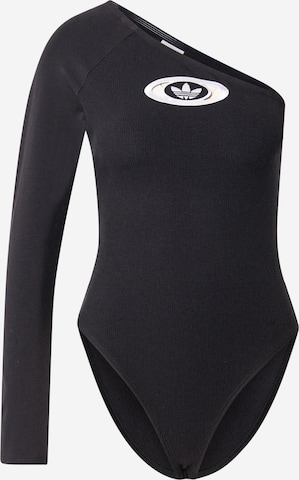 juoda ADIDAS ORIGINALS Marškinėliai-glaustinukė 'CAMPUS': priekis