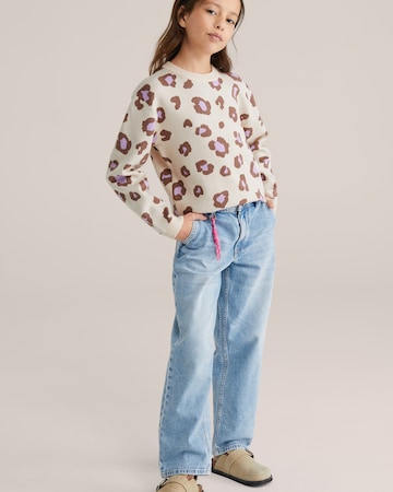 WE Fashion Pulover | bež barva