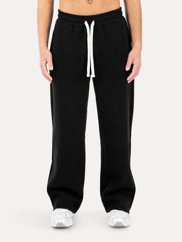 Smilodox Loosefit Broek in Zwart: voorkant
