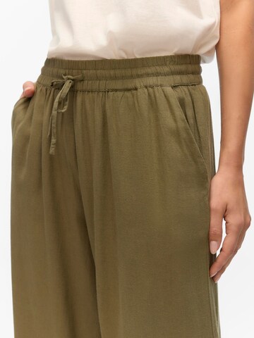 VERO MODA Wide leg Broek 'VMThea' in Groen