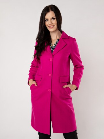 Cappotto di mezza stagione di Quiosque in rosa: frontale