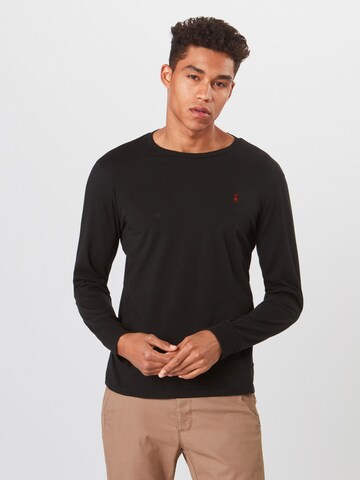 Polo Ralph Lauren Regular Fit Skjorte '26/1 JERSEY-LSL-TSH' i svart: forside