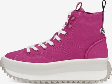 TAMARIS High-Top Sneakers in Pink