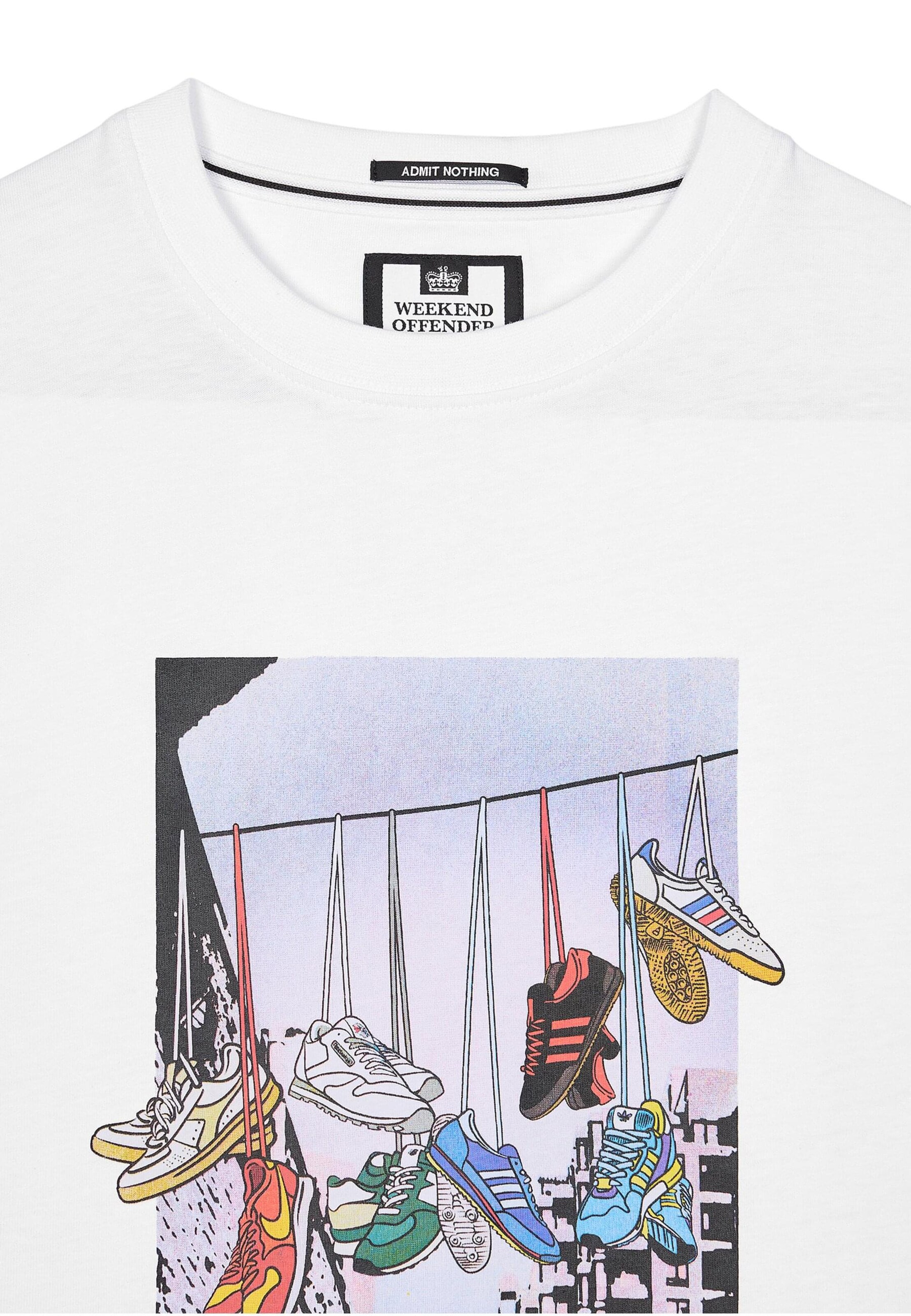 Weekend Offender T-Shirt 'Turf Wars' in Weiß