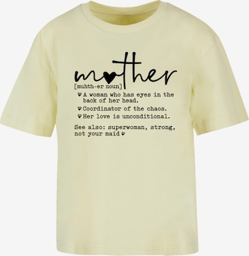 F4NT4STIC Shirt in Geel: voorkant