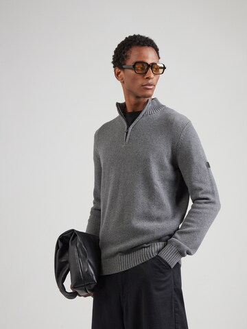 Bruun & Stengade - Pullover 'Stian' em cinzento: frente