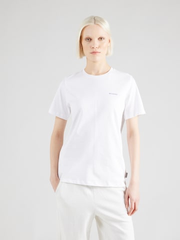 T-shirt fonctionnel COLUMBIA en blanc