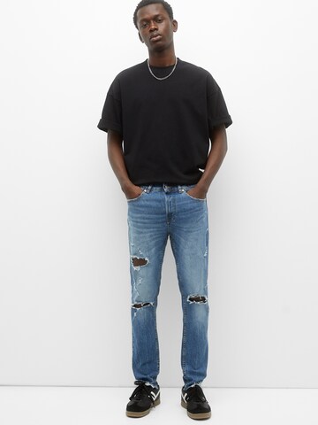 Pull&Bear Regular Jeans in Blauw