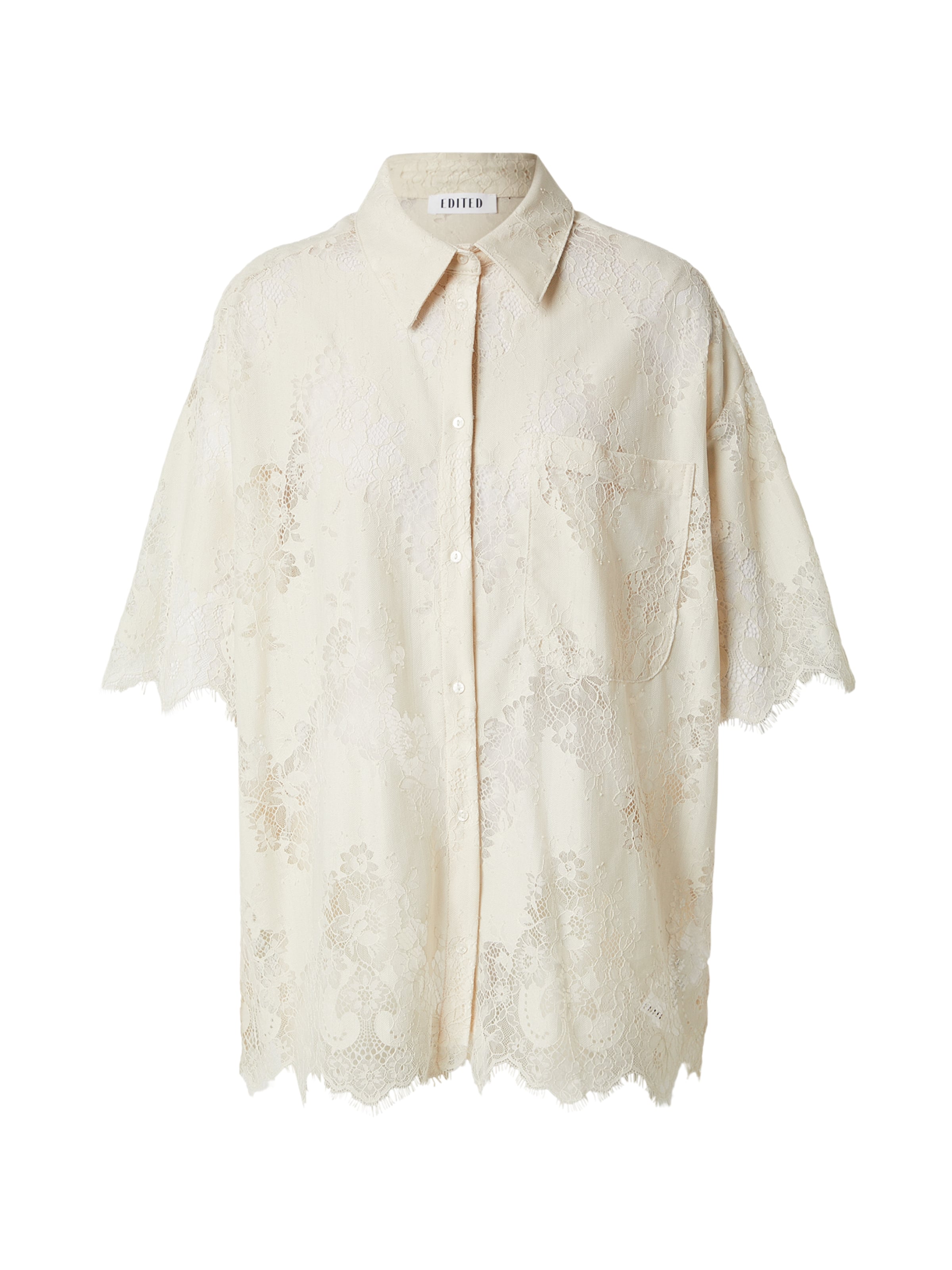 EDITED Blouse 'Bella' in Wit: voorkant