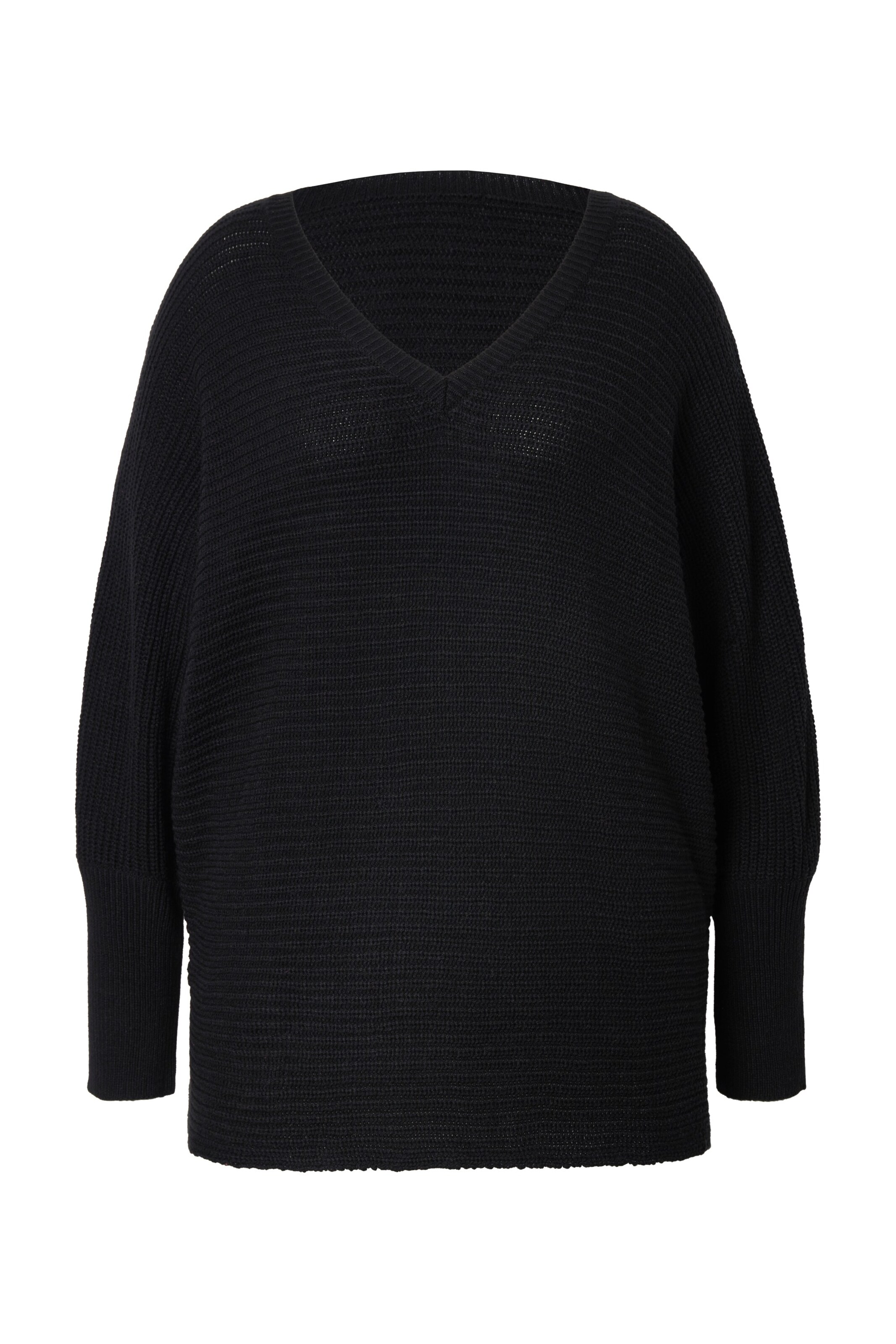 MIAMODA Sweater in Black: front