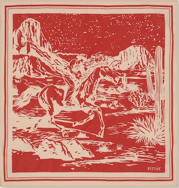 MUSTANG Schal 'Style Sunrise Bandana' in Braun: Vorderseite