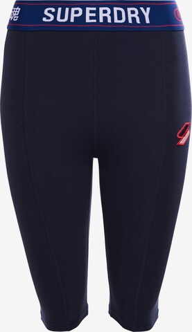 Superdry Skinny Sportbroek in Blauw: voorkant