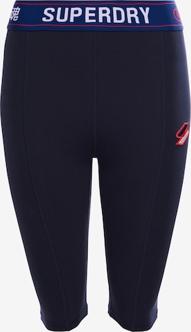 Superdry Workout Pants in Blue: front