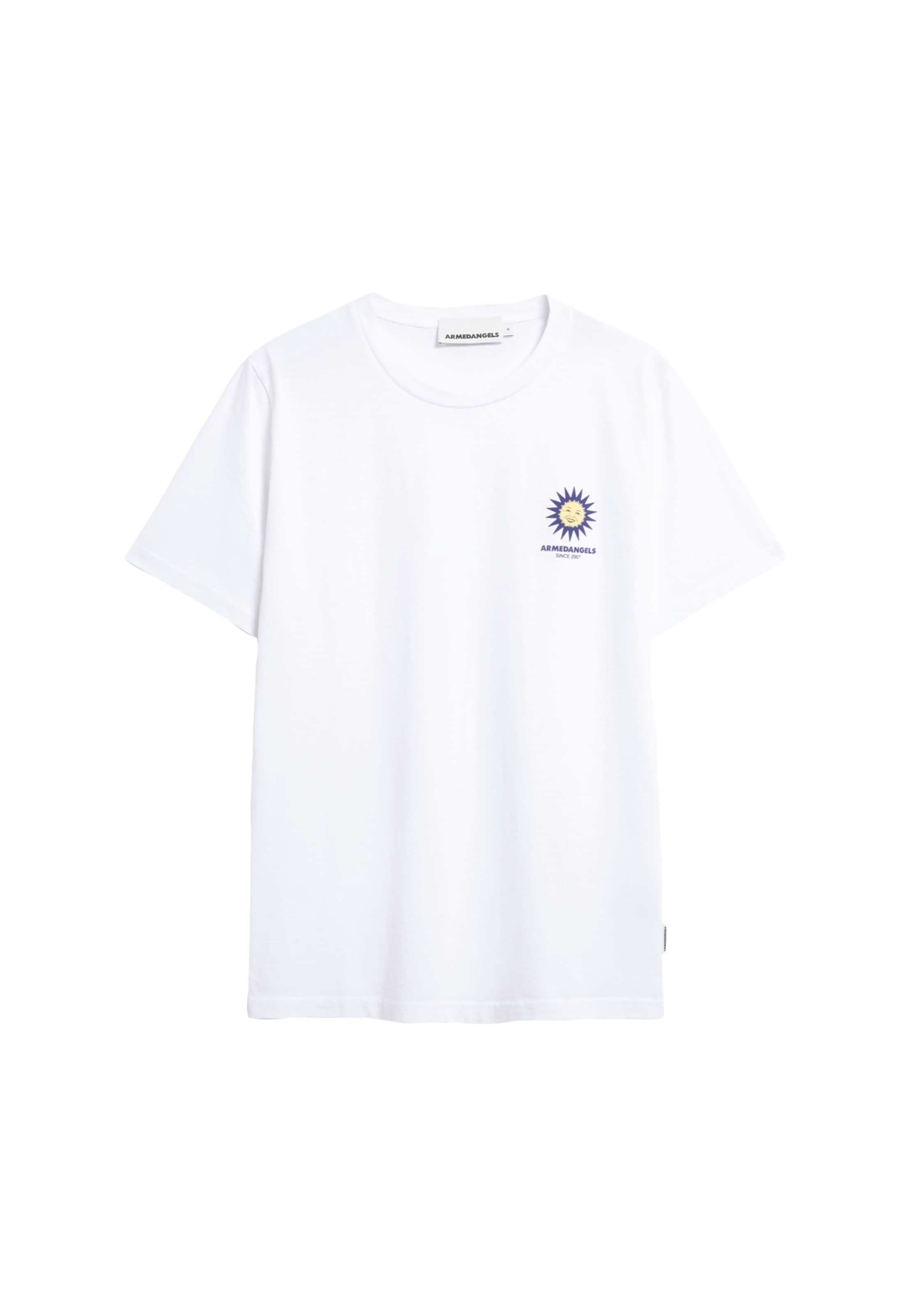 ARMEDANGELS T-Shirt ' JAAMES COLORED ' in Weiß: Vorderseite