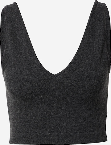 Tops en tricot 'Tia' Kendall for ABOUT YOU en gris : devant