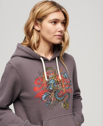 Sweat-shirt 'Tokyo' Superdry en gris