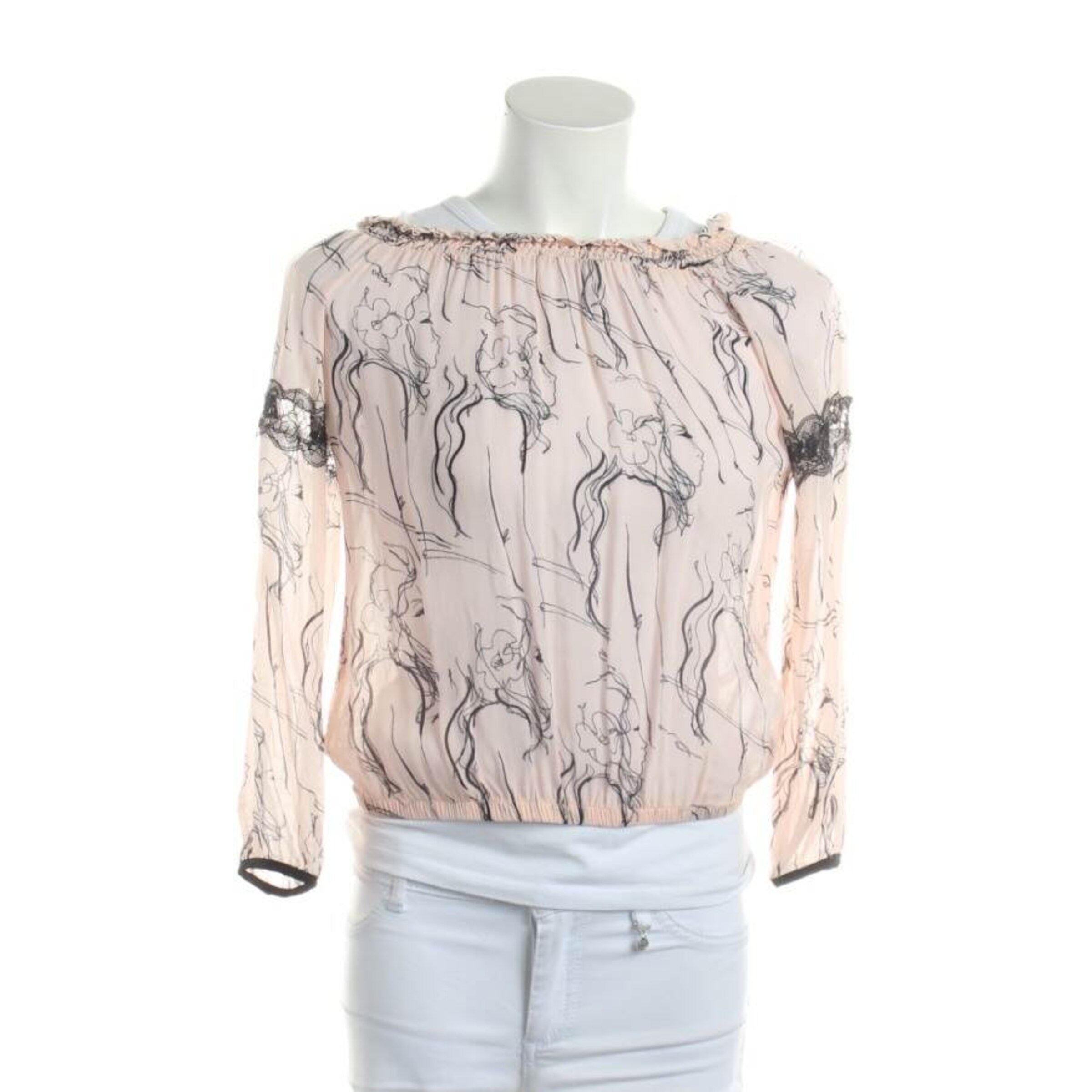 PATRIZIA PEPE Bluse / Tunika S in Pink: Vorderseite