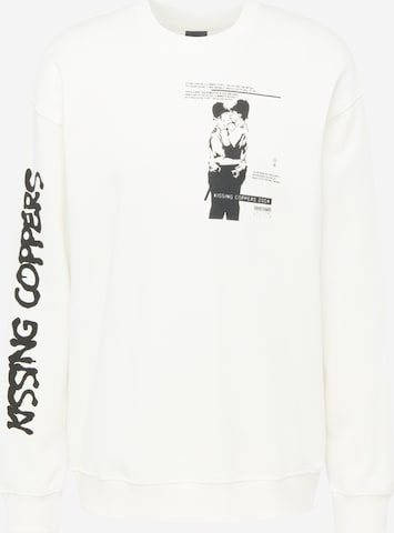 Sweat-shirt 'Banksy' Only & Sons en blanc : devant