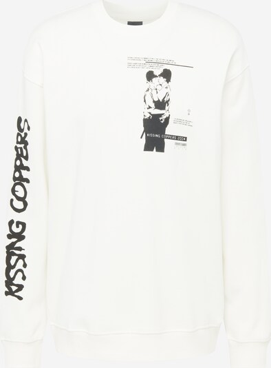 Only & Sons Sweatshirt 'Banksy' in schwarz / weiß, Produktansicht