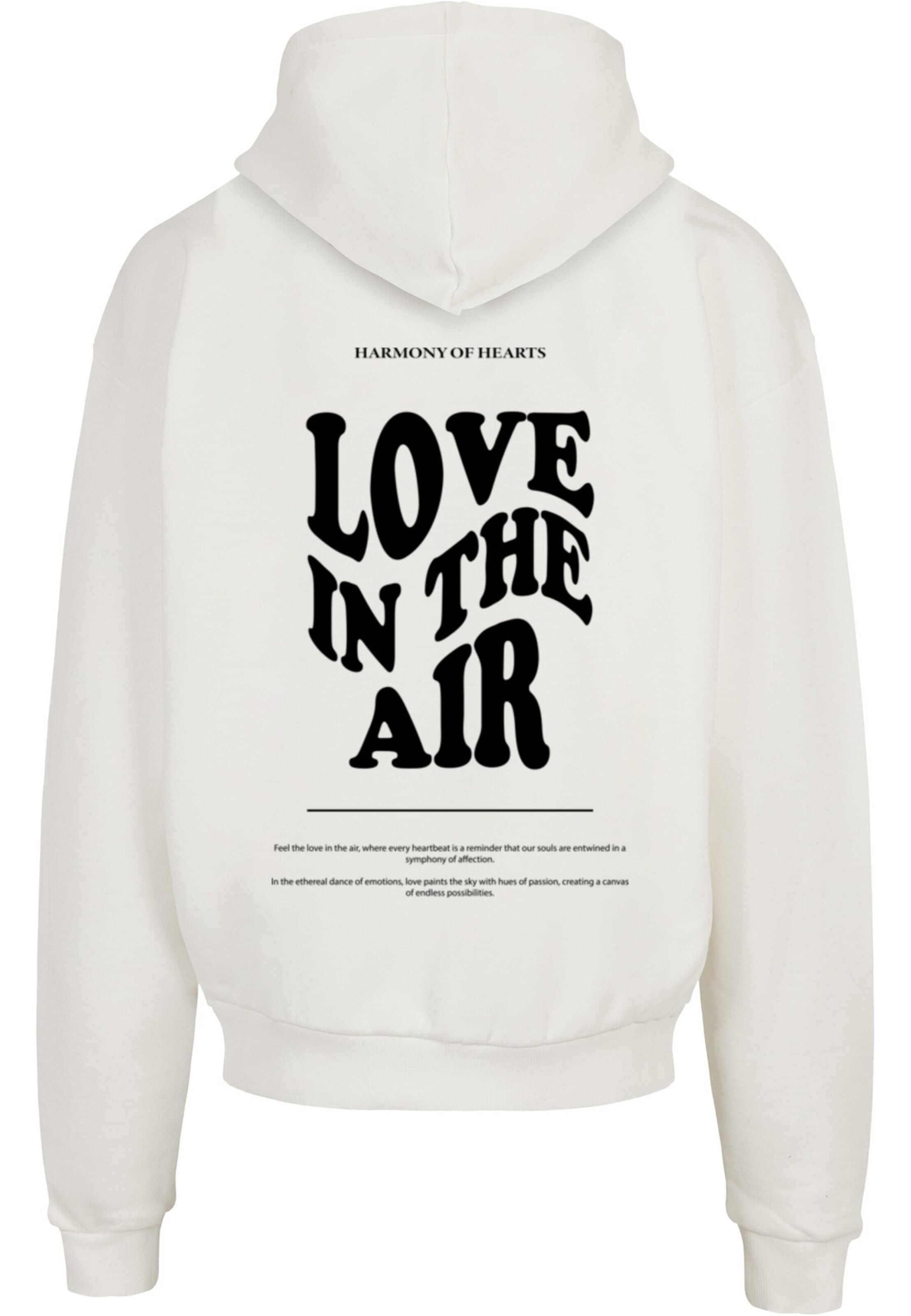 Merchcode Sweatshirt 'Love In The Air' i hvid