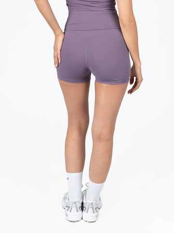 dayr Skinny Leggings 'Essential Shorts' in Purple