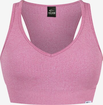 Smilodox Bustier Sport-BH 'Amaze Pro' in Pink: predná strana