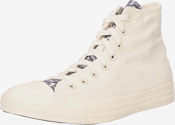 CONVERSE - Sapatilhas altas 'Chuck Taylor All Star' em branco: frente