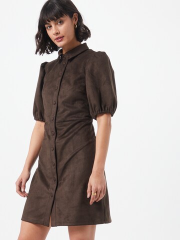 VILA Shirt dress 'Faddy' in Brown: front