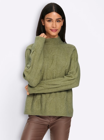 Pullover di heine in verde: frontale