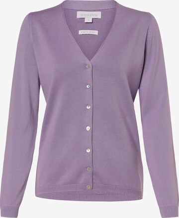 Brookshire Knit Cardigan in Purple: front