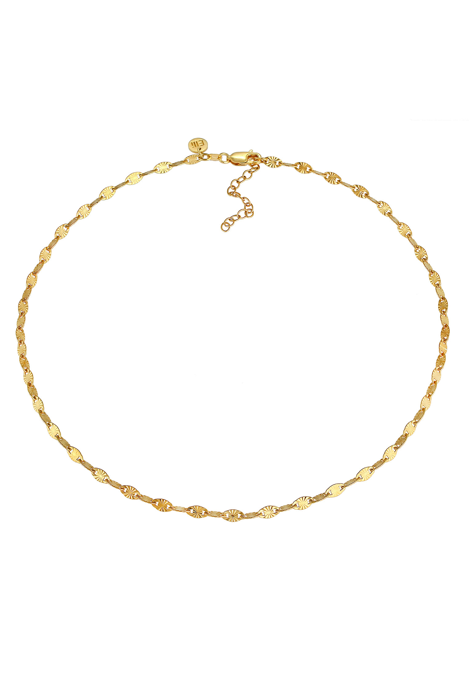 ELLI PREMIUM Halskette Basic Kette, Choker, Valentino in Gold 