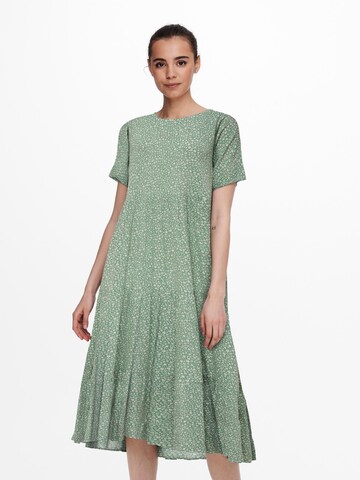 Robe d’été 'Abigail' ONLY en vert : devant