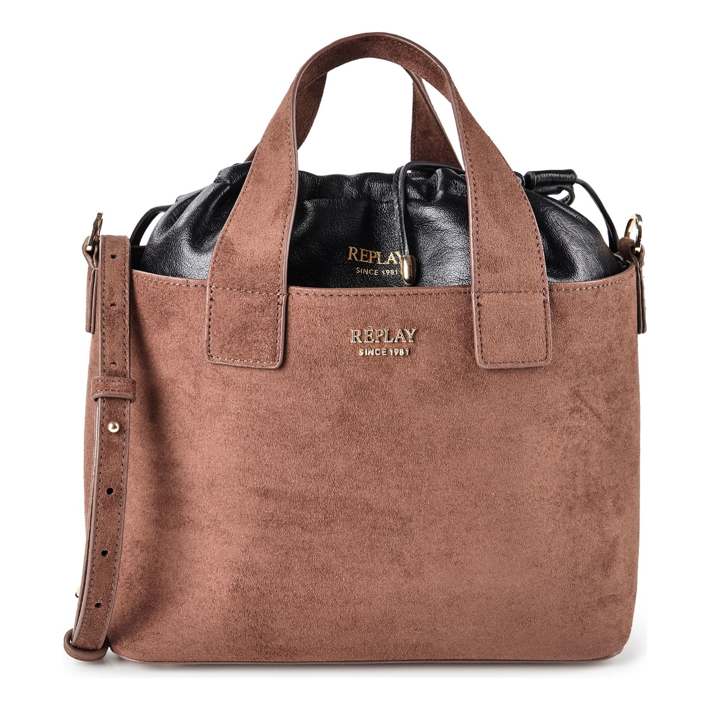REPLAY Handbag in Brown: front