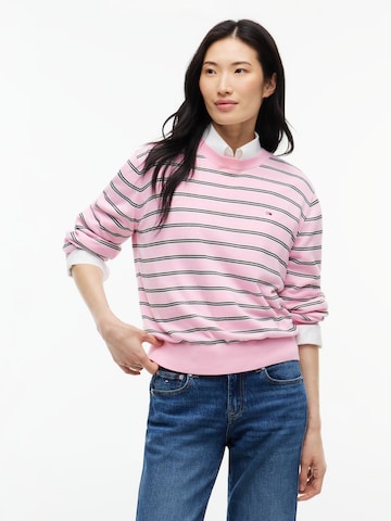 rožinė Tommy Jeans Megztinis 'Essential': priekis
