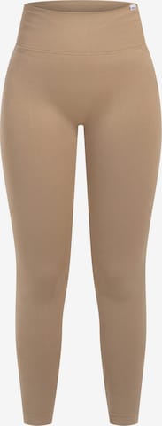 Pantalon de sport Smilodox en beige : devant