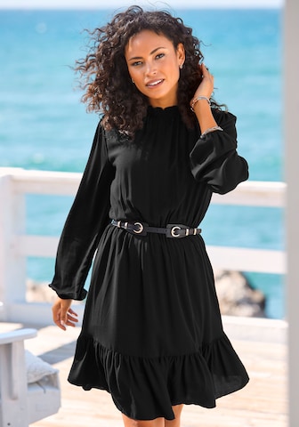 LASCANA Καλοκαιρινό φόρεμα σε μαύρο: μπροστά