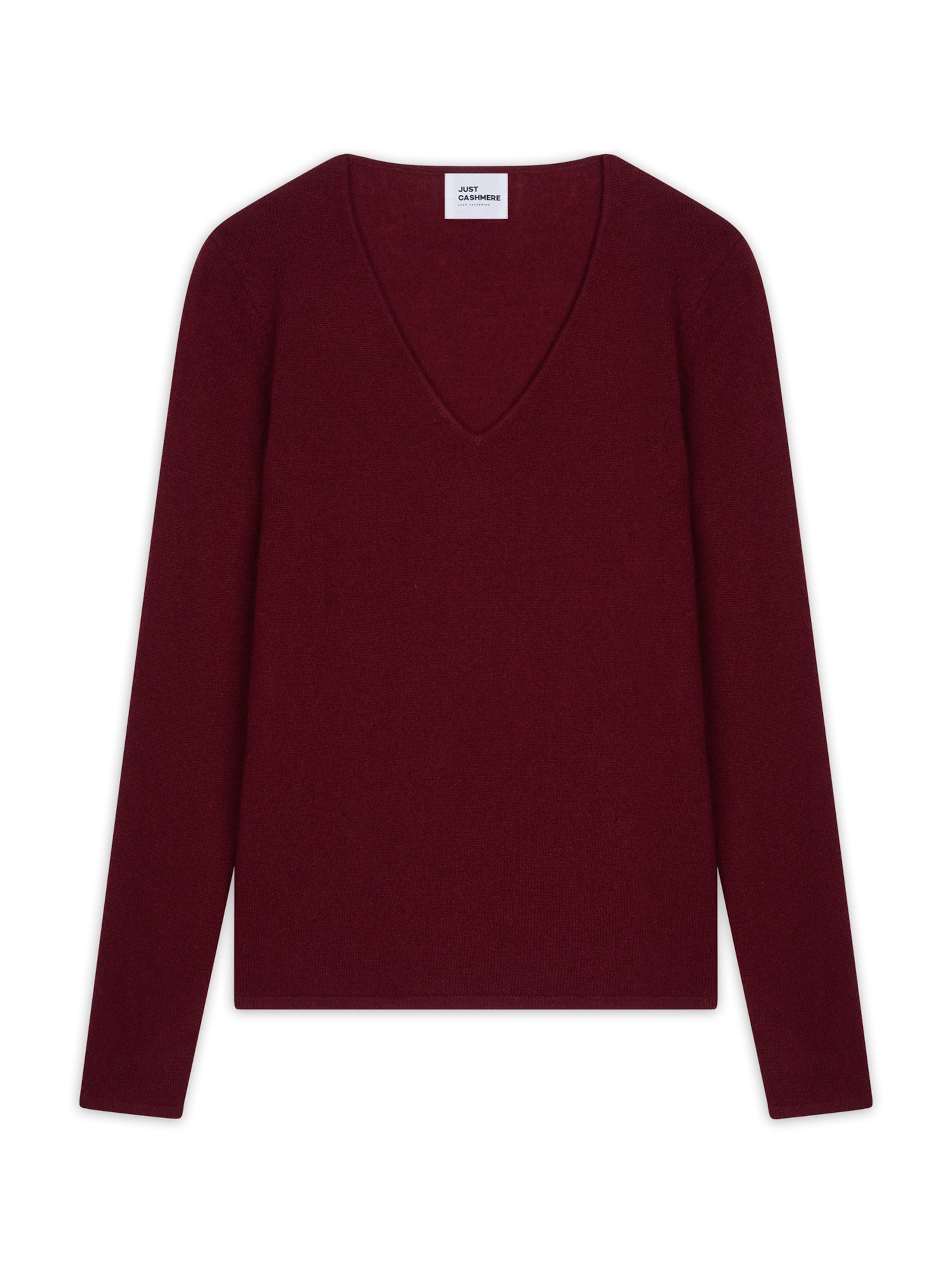 JUST CASHMERE Kampsun 'Joan' bordoo, Tootevaade