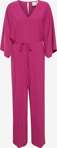 Tuta jumpsuit 'LEANE' di ICHI in rosa: frontale