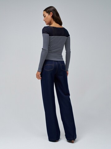 Salsa Jeans Pullover 'Trasparenz' in Blau