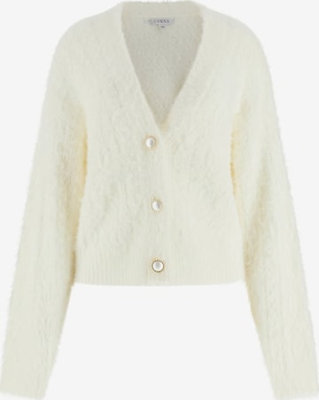 GUESS Knit Cardigan 'Kinako' in White: front