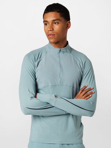 UNDER ARMOUR Functioneel shirt 'Qualifier' in Blauw: voorkant