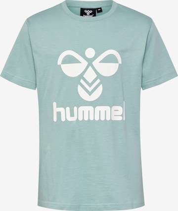 Hummel Shirt 'Tres' in Groen: voorkant