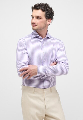 ETERNA Slim Fit Businesshemd in Lila: Vorderseite