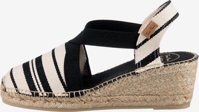 Toni Pons Keilsandalette in schwarz, Produktansicht