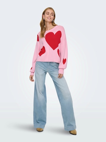 ONLY Pulóver 'ONLMONTANA' - rózsaszín