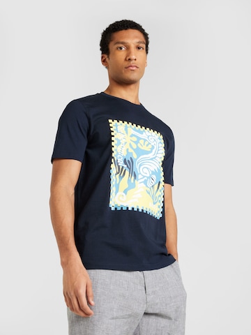 T-Shirt 'Cassette' BOSS Orange en bleu : devant