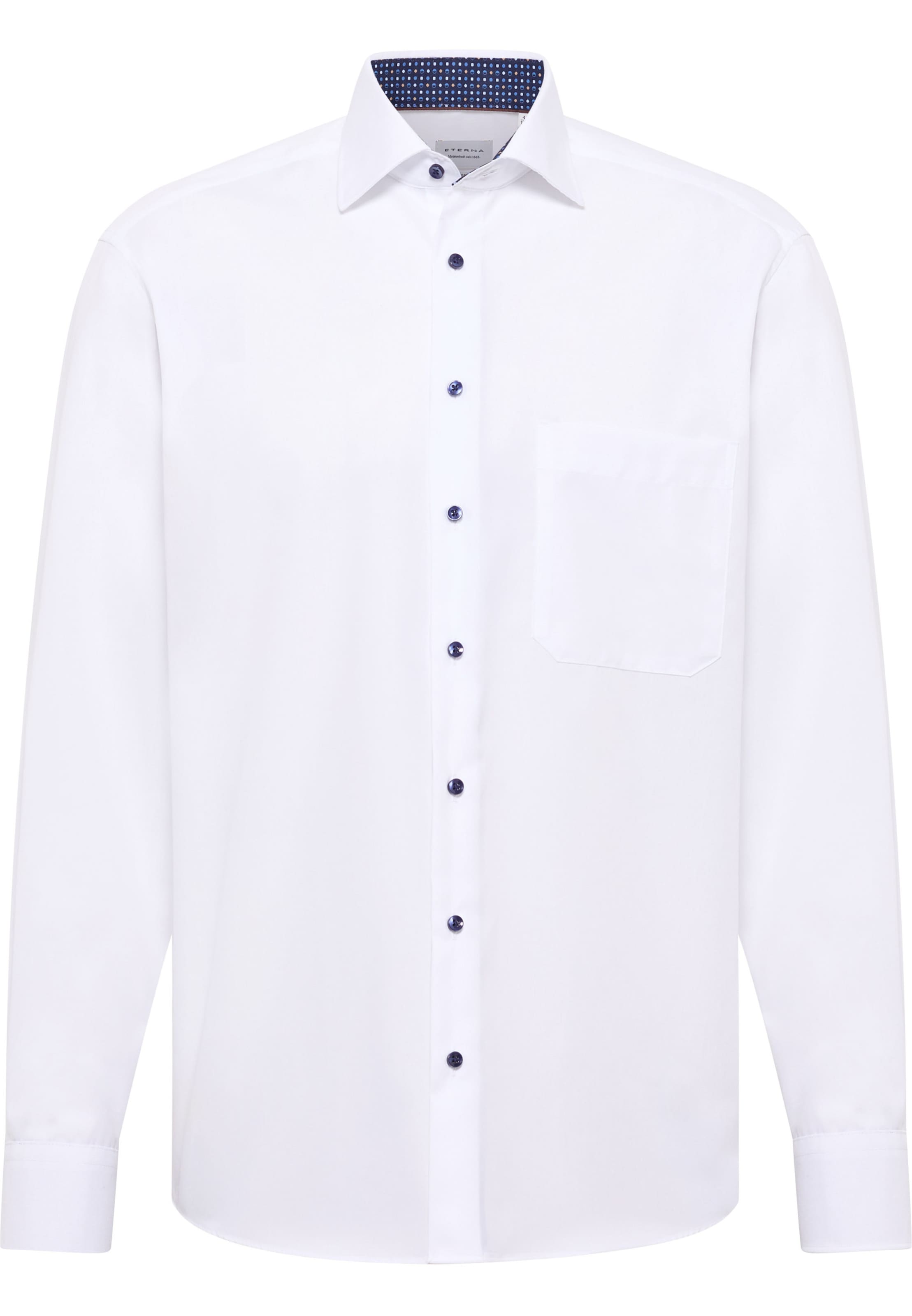 ETERNA Regular Fit Hemd 'Comfort fit' in Weiß: Vorderseite
